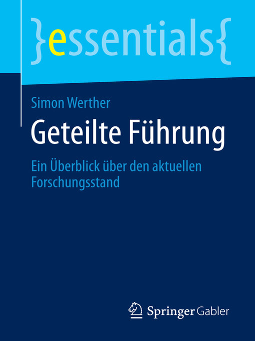 Title details for Geteilte Führung by Simon Werther - Available